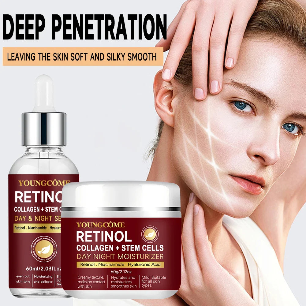 Retinol Face Cream & Serum Set for All Skin-0