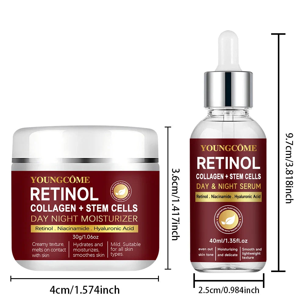 Retinol Face Cream & Serum Set for All Skin-5